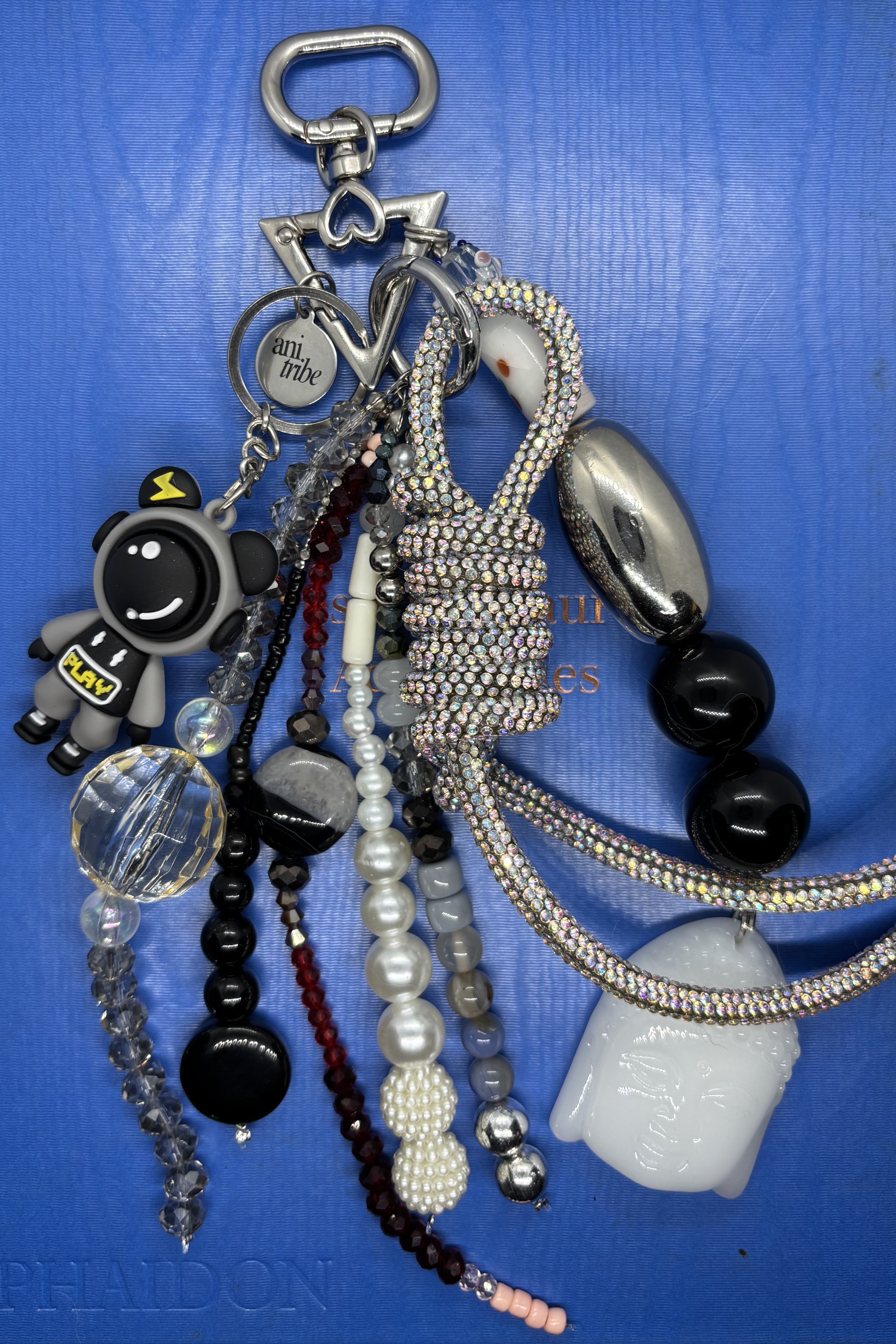 Astronot & Buddha Detaylı Bag Charm