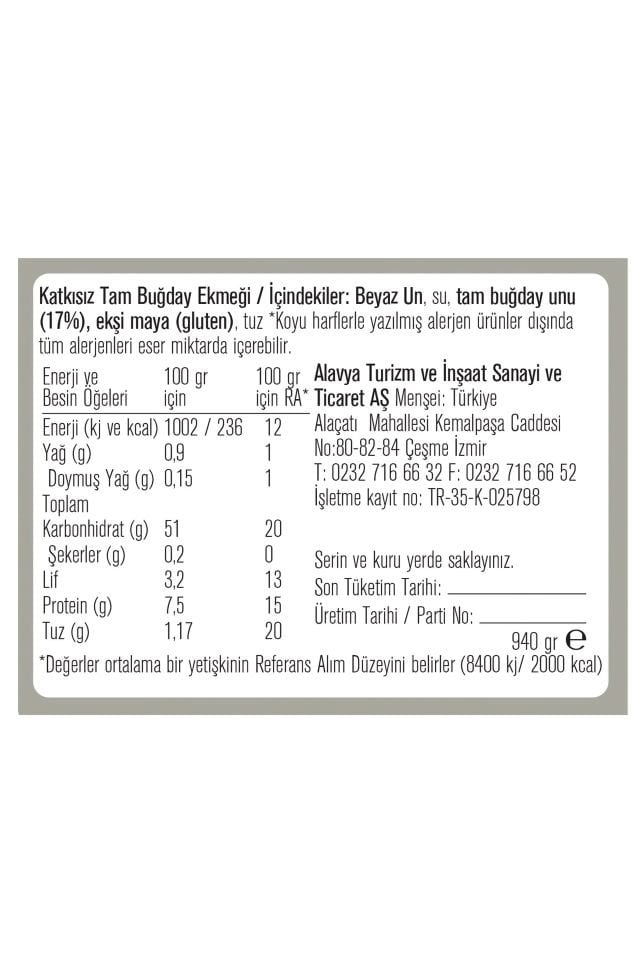 Alavya Ekşi Mayalı