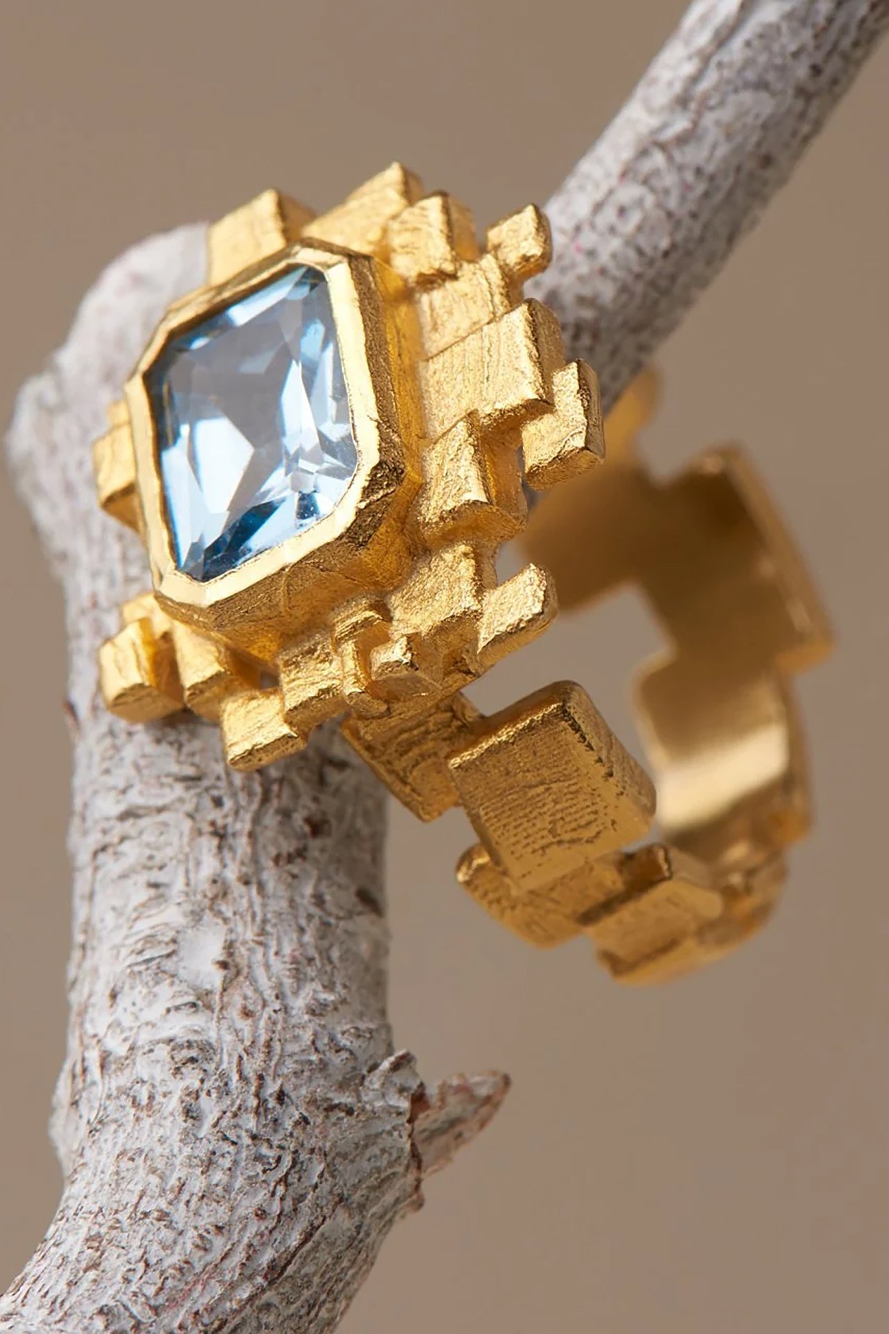 Aquamarine Mozaik Yüzük