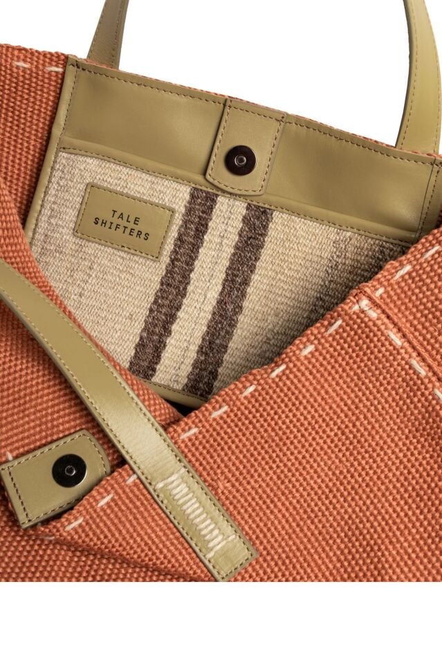 Jazmine Hemp Coral & Wasabi Green