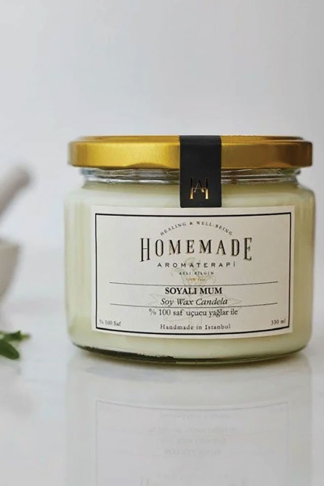 Limon & Portakal Soyalı Mum Büyük