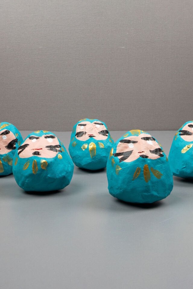 Dilek Bebeği Daruma - Turkuaz