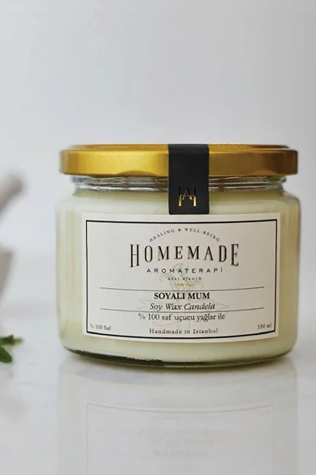 Tarçın & Portakal & Karanfil Soyalı Mum Büyük