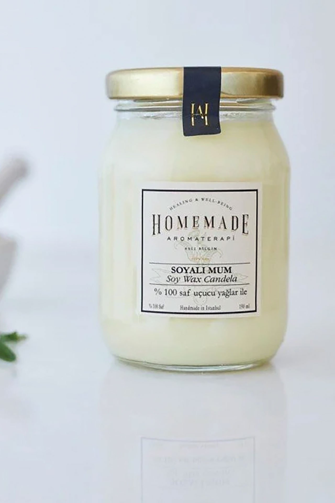 Limon & Portakal Soyalı Mum Orta