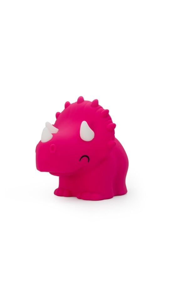 Silikon Gece Lambası Triceratops Pembe
