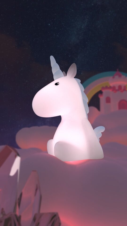 Silikon Gece Lambası Unicorn