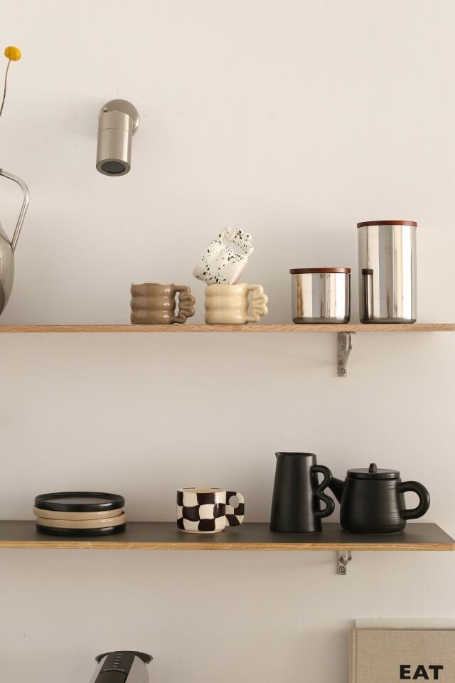 Amorf Kıvrımlı Kupa Seti 3'lü