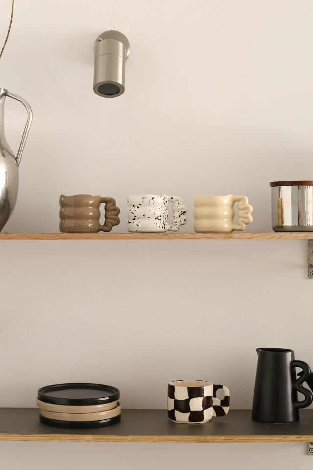 Amorf Kıvrımlı Kupa Seti 3'lü