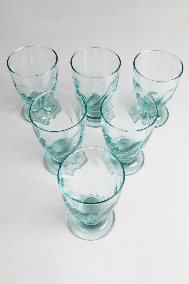 6 Yeşilimsi Su Bardağı