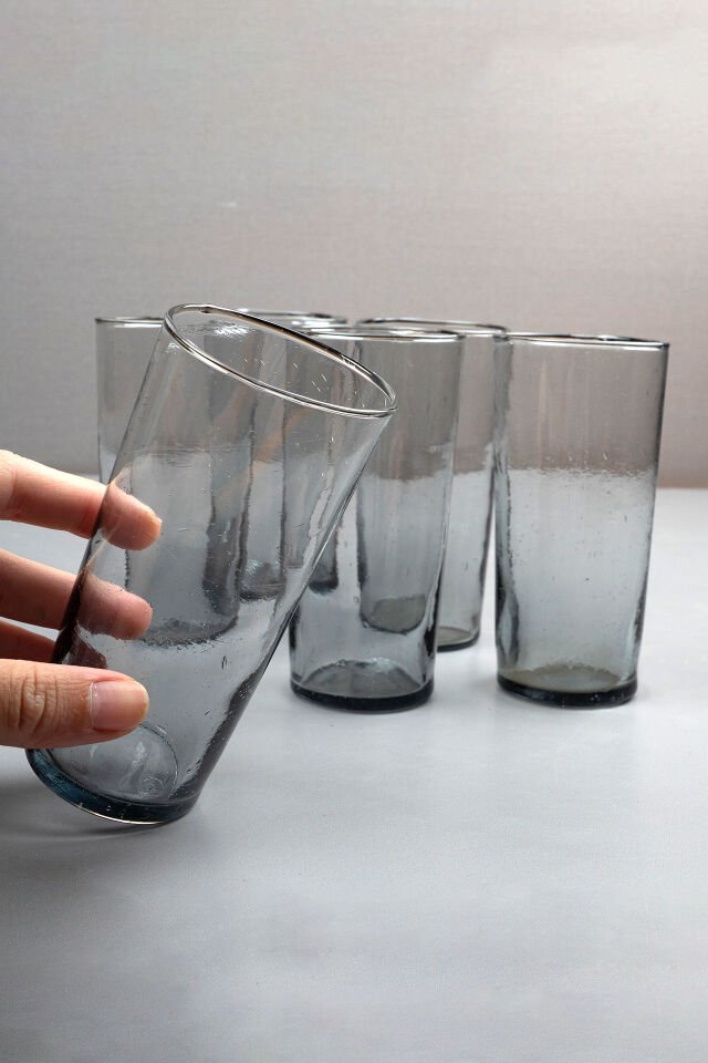 Gri Cam Rakı Bardakları