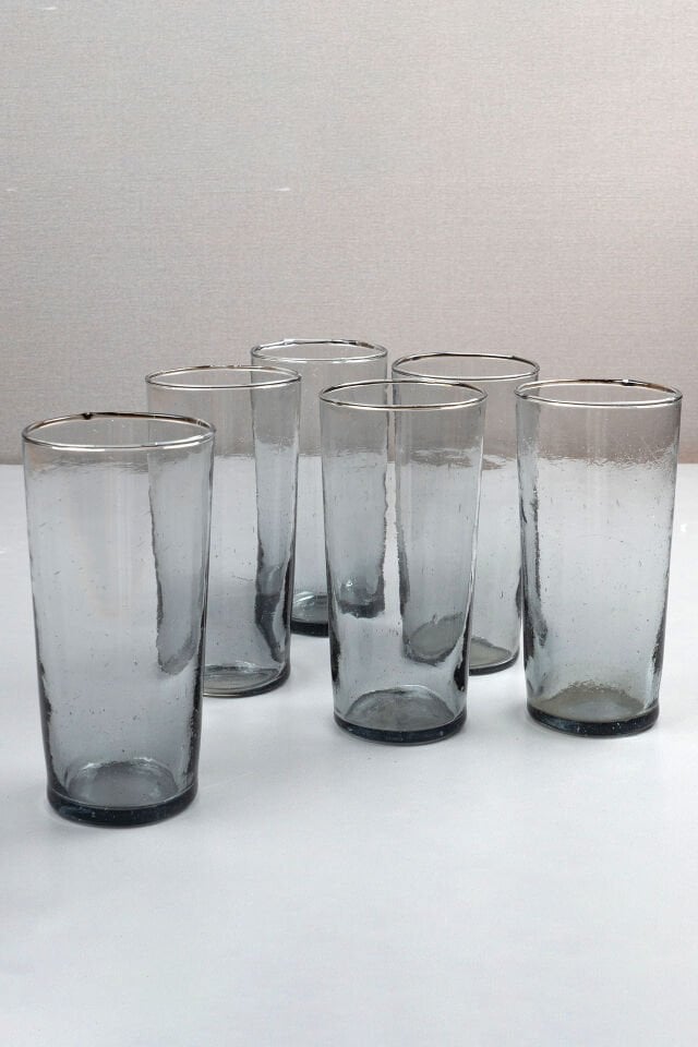 Gri Cam Rakı Bardakları