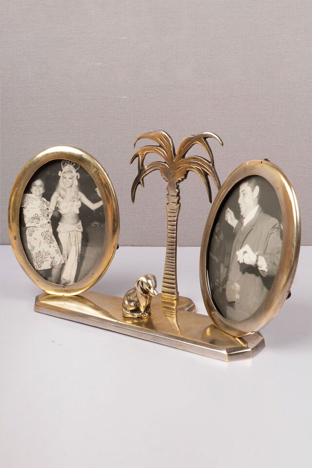 Art Deco Çiftli Çerçeve / Köpekli