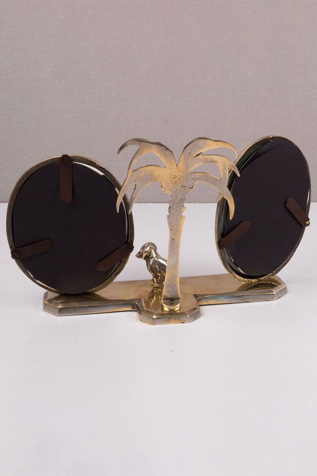 Art Deco Çiftli Çerçeve / Köpekli