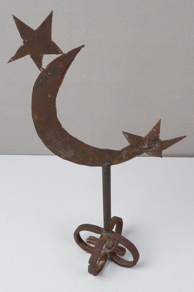 Ay Yıldızlı Ferforje Mumluk