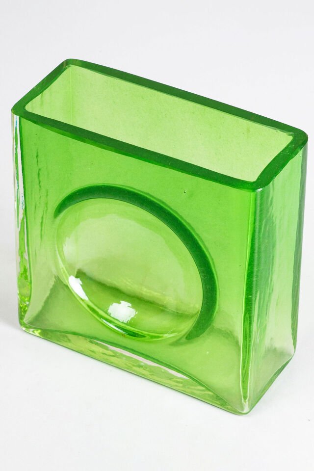 Christian Tortu Yeşil Cam Vazo