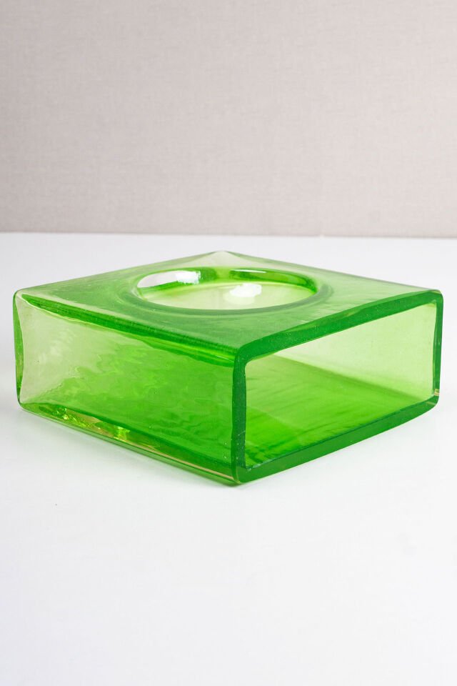 Christian Tortu Yeşil Cam Vazo