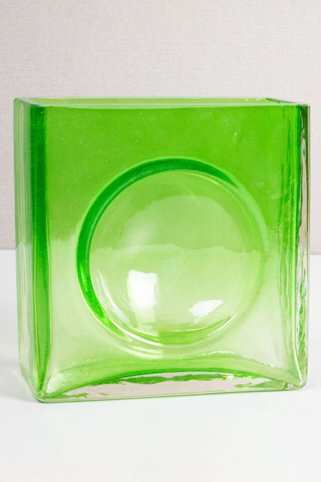 Christian Tortu Yeşil Cam Vazo