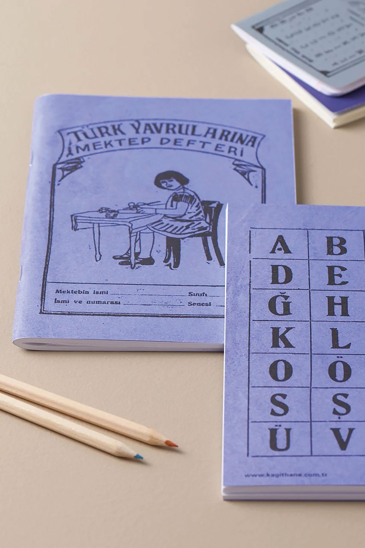 Türk Yavrularına Mektep Defteri Mor