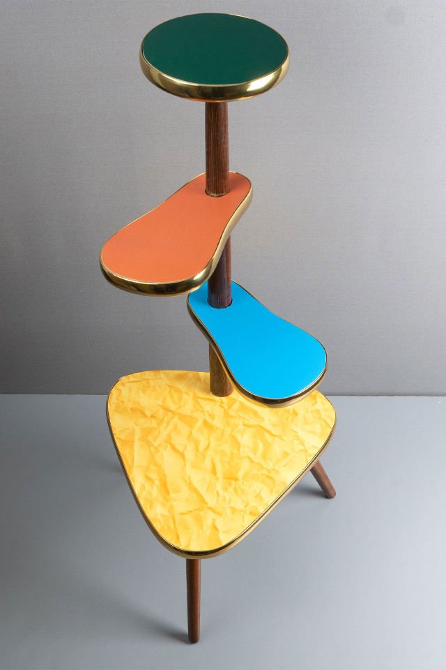 Mid Century Kademeli Sehpa