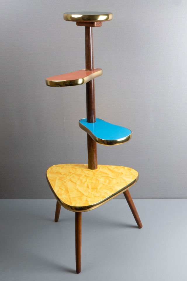 Mid Century Kademeli Sehpa