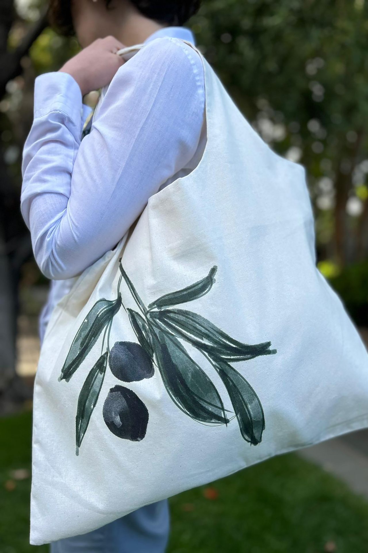 ''Alavya'nın Bahçesi'nden'' Çantalar - Zeytin