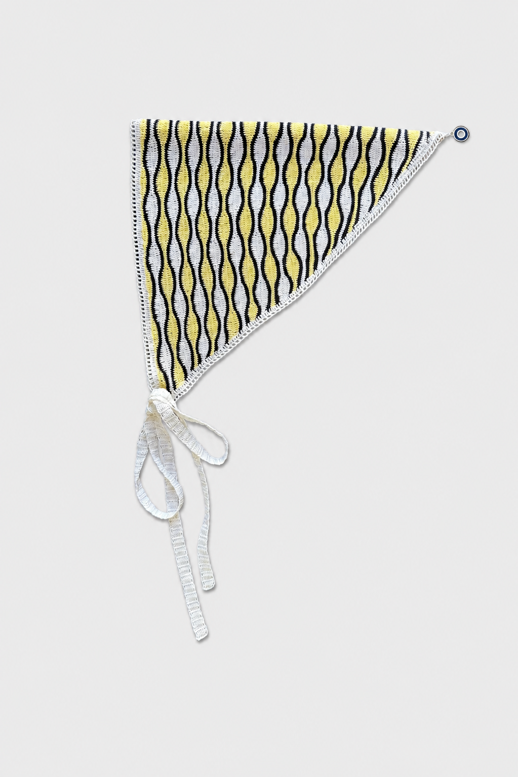 Yellow Black Waves Bandana
