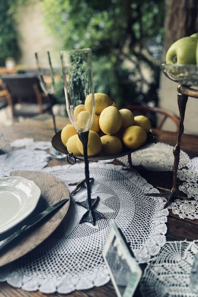 Luan - Dökme Bronz Balıkçıl Kuş Ayaklı Şampanya Kadehi