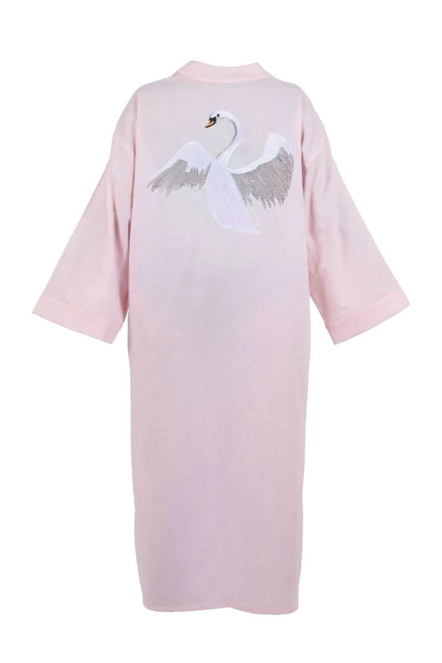 Swan Linen Kimono
