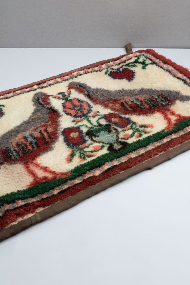 Çift Keklik Isparta Duvar Halısı