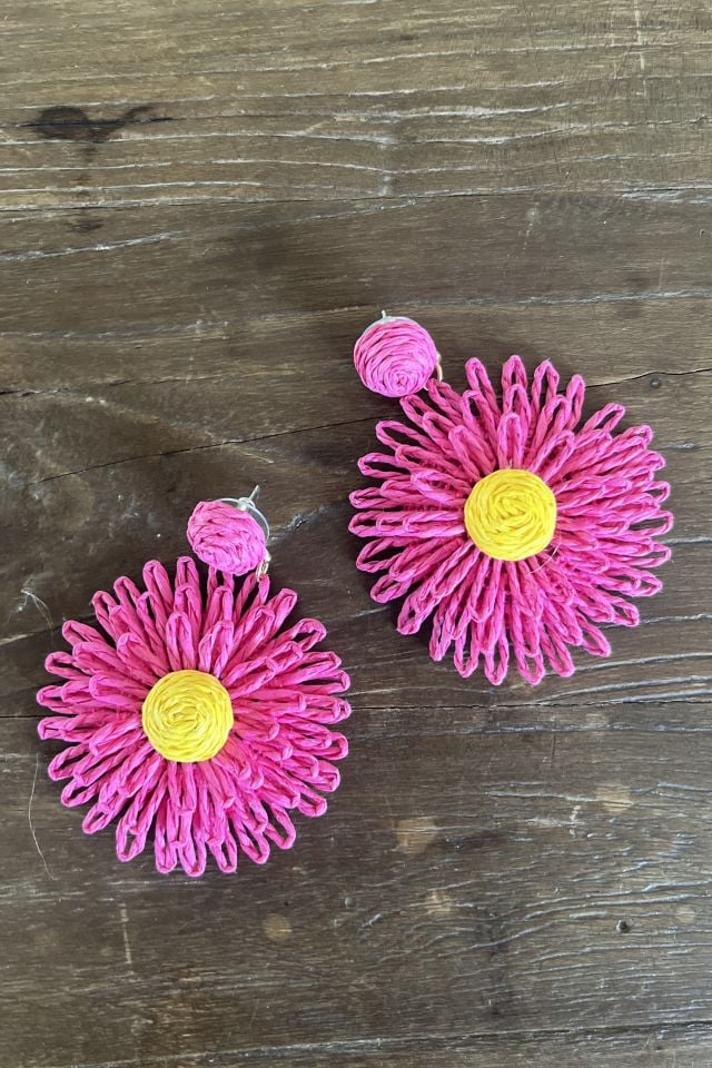 Çiçek Küpe Fuşya