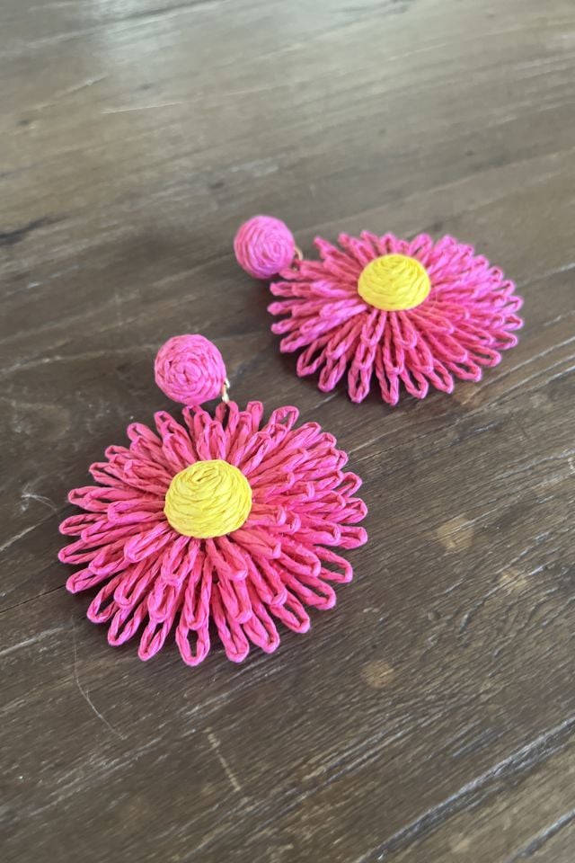 Çiçek Küpe Fuşya