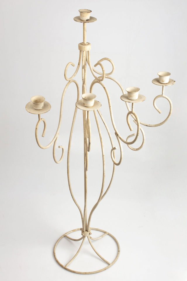 Ferforje Dört Kollu Şamdan