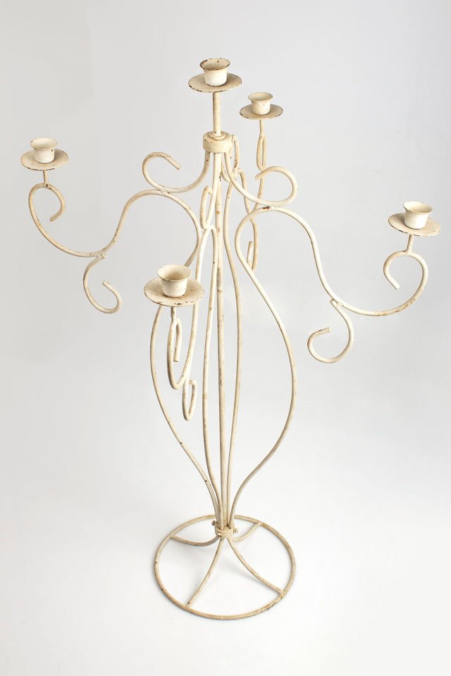 Ferforje Dört Kollu Şamdan