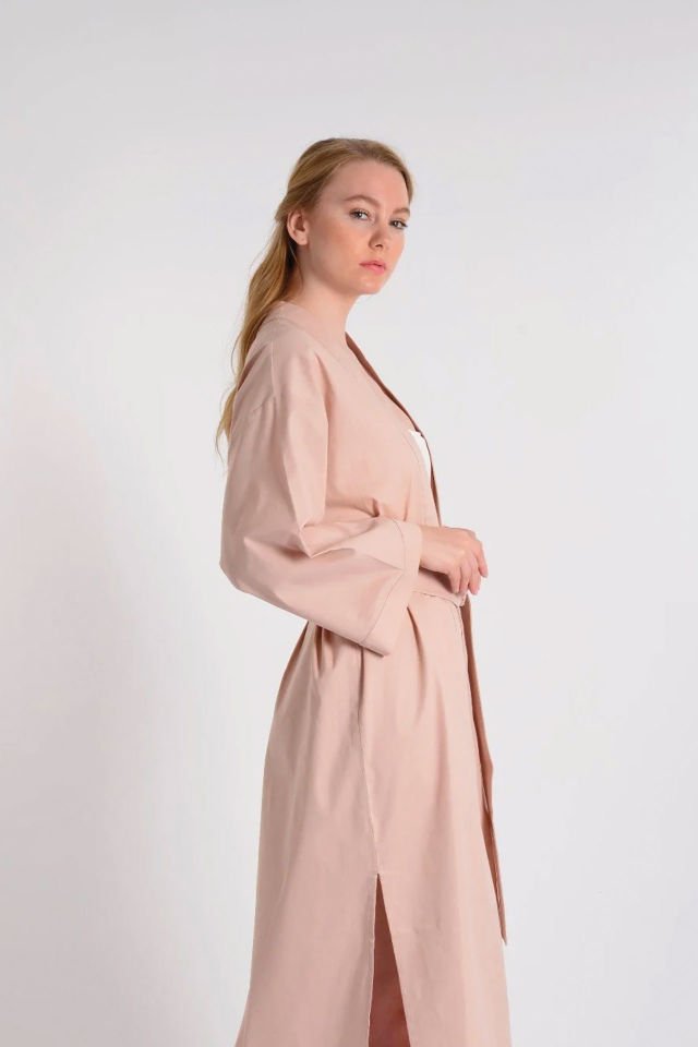 Flamingo Linen Kimono