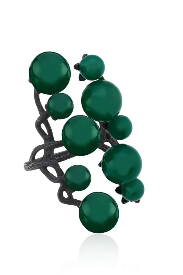Green Agate Ring