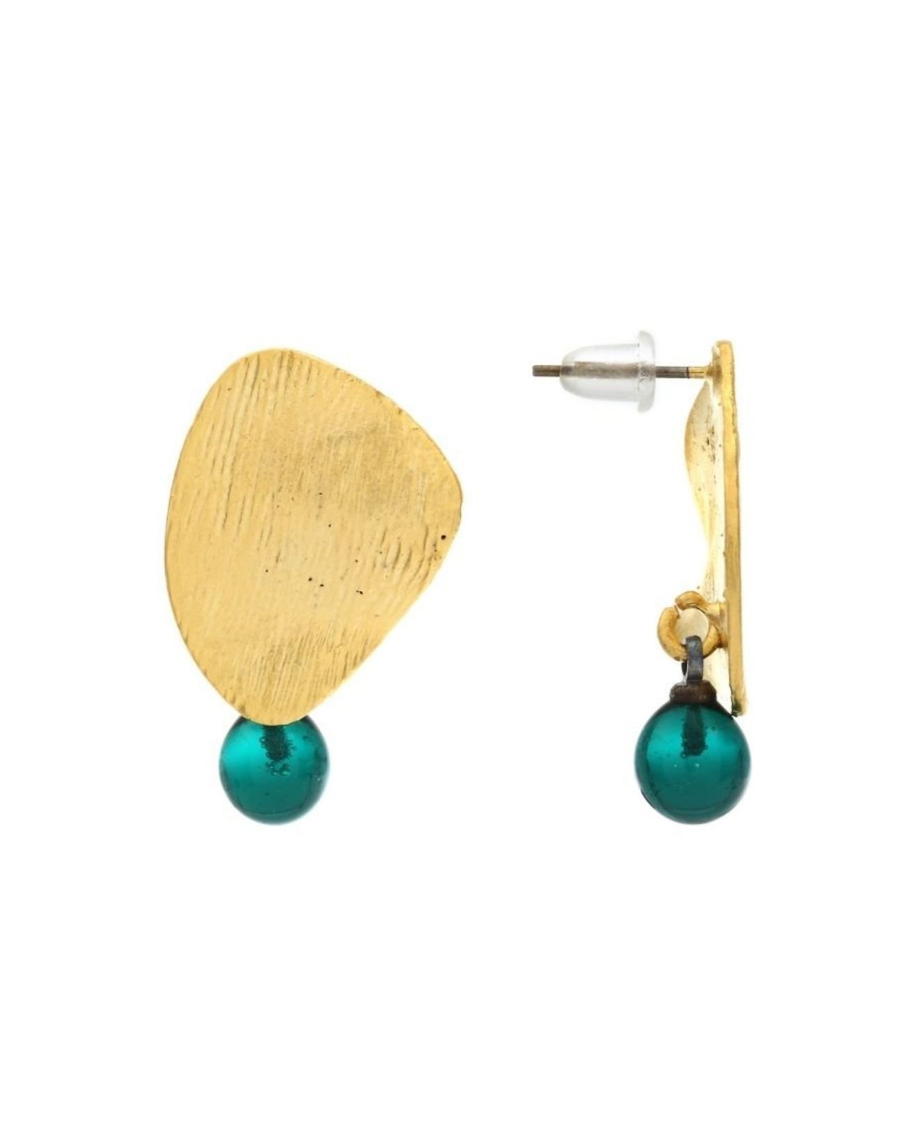 Cam detaylı küpeler